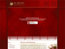 Tablet Screenshot of kirinrestaurants.com